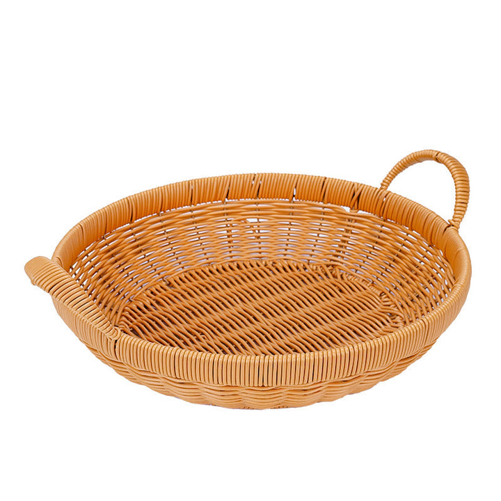 Handwoven Round Serving Basket