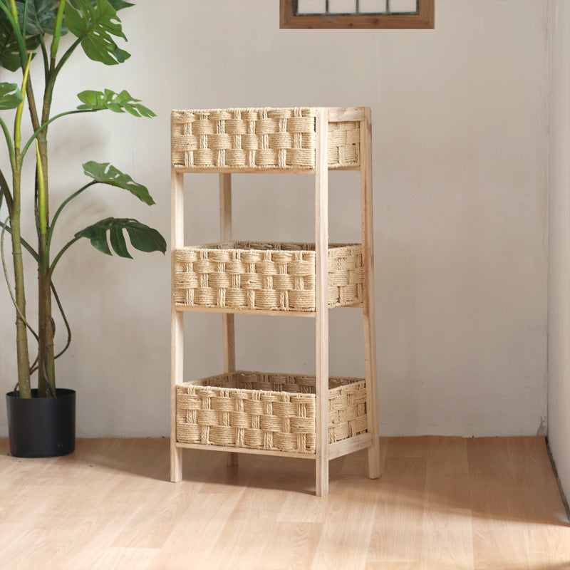 Beef Storage Tower with Woven Baskets