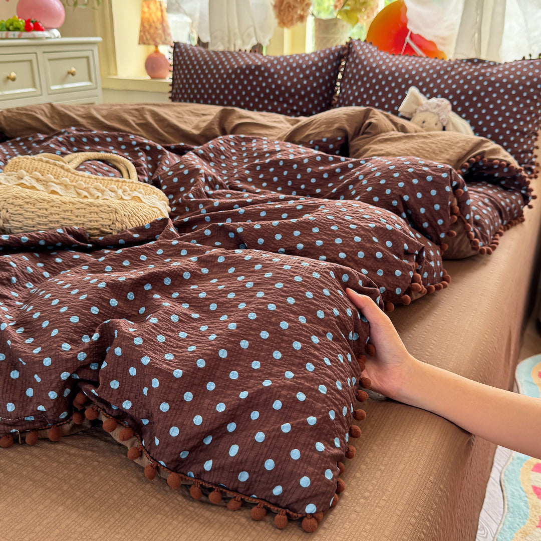 Playful Polka Dot Duvet Cover Set