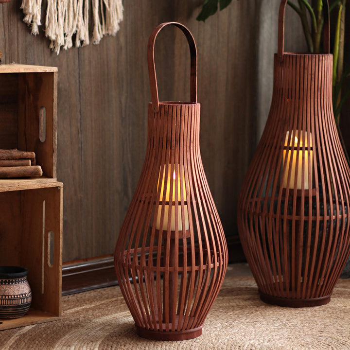 Elegant Rattan Lantern