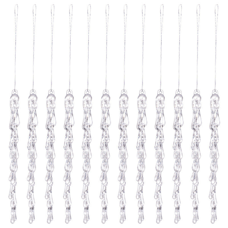 Decorative Christmas lights string with icicle design