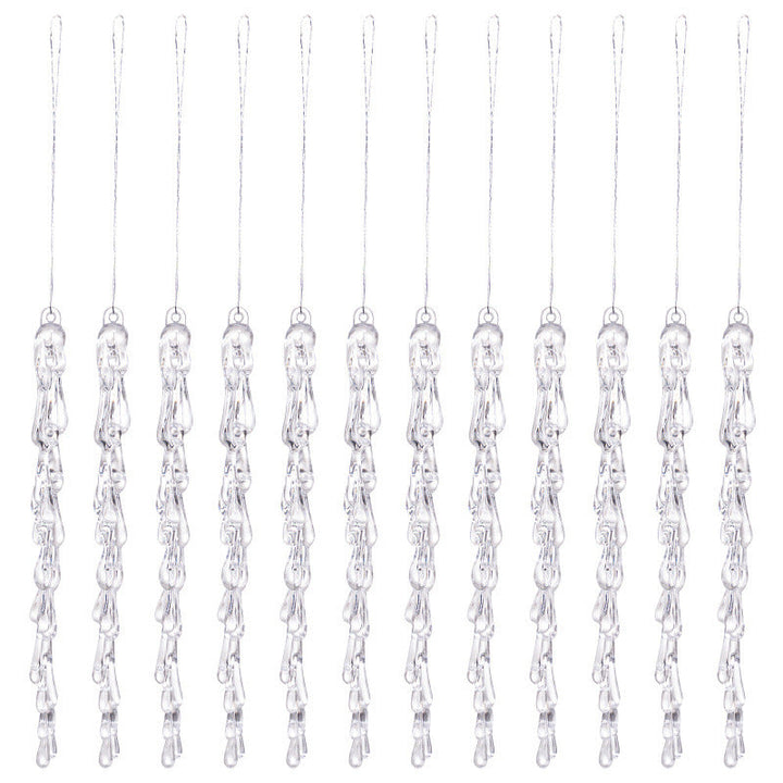 Decorative Christmas lights string with icicle design