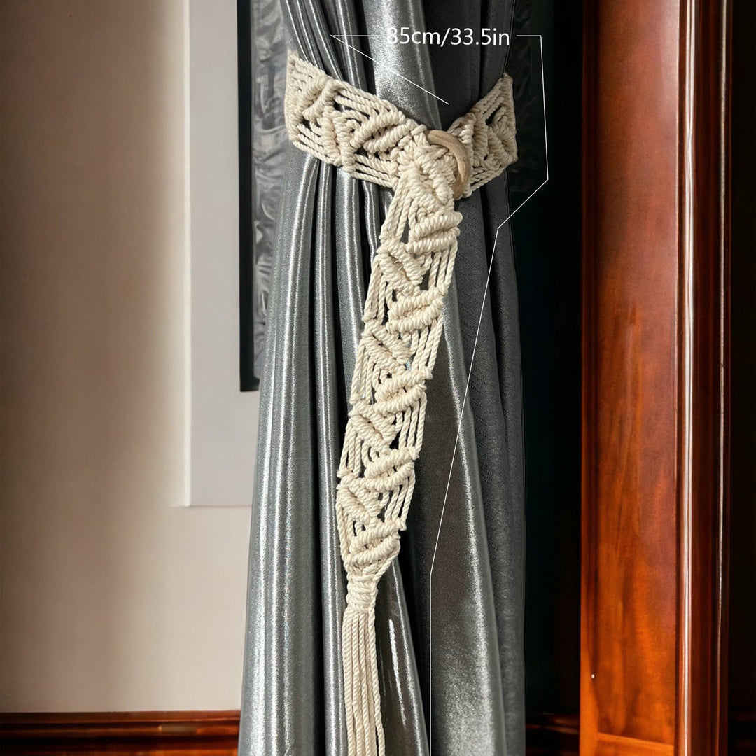 Macrame Curtain Tieback