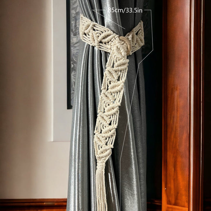 Macrame Curtain Tieback