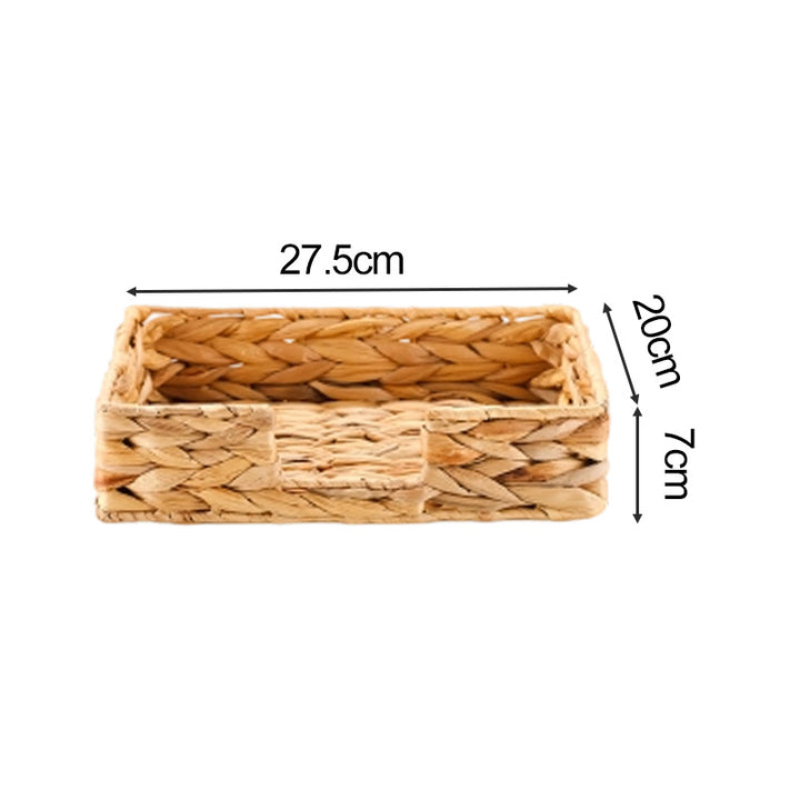 Natural woven storage basket