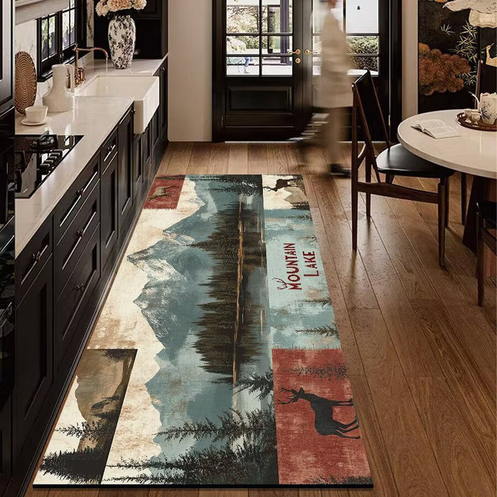 Rustic Outdoor Adventure Area Mat