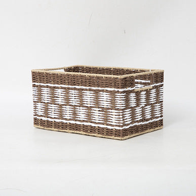 Braided storage basket