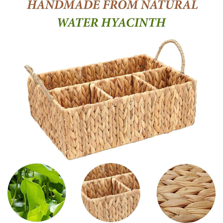 Woven Seagrass Organizer Basket