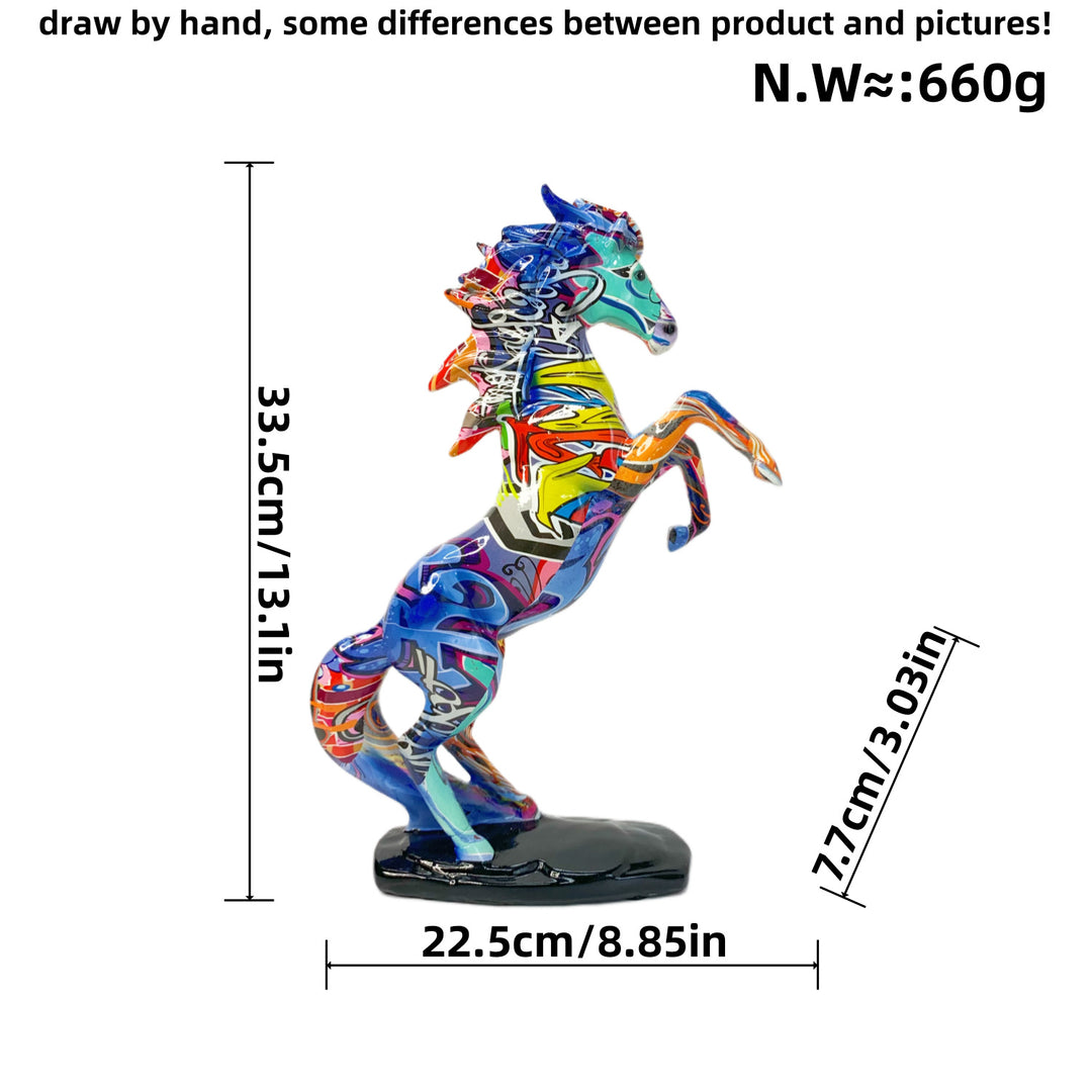 Artistic Running Horse Sculpture