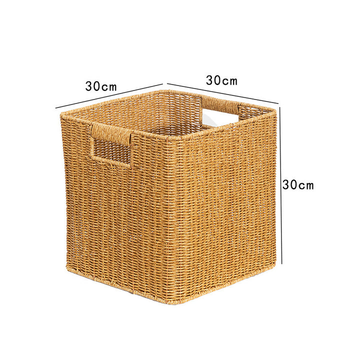 Rustic Decorative Basket Made of Natural Fibers