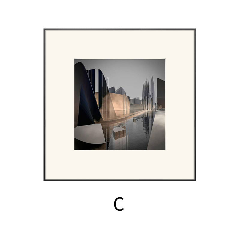 Framed Abstract Landscape Wall Art