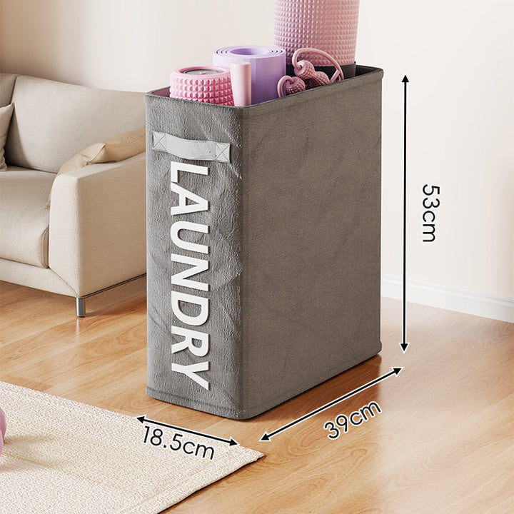 Rolling Dual-Compartment Canvas Storage Cart for Yoga Mats and Rackets