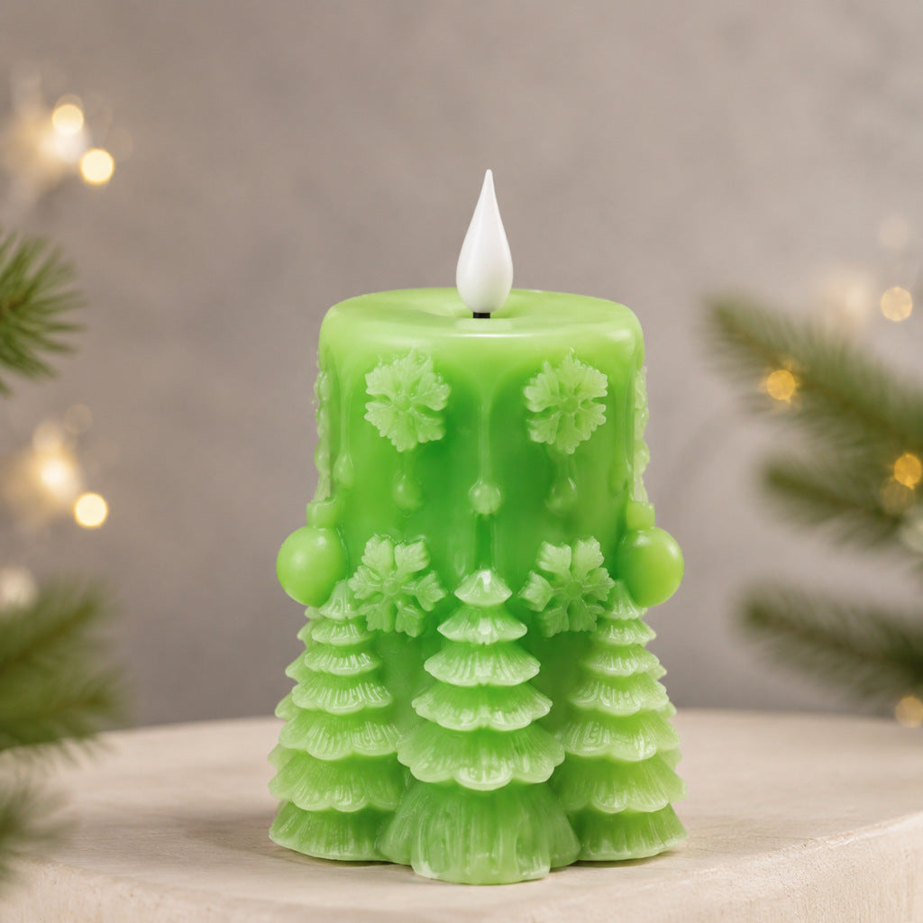 Winter Decorative Candle