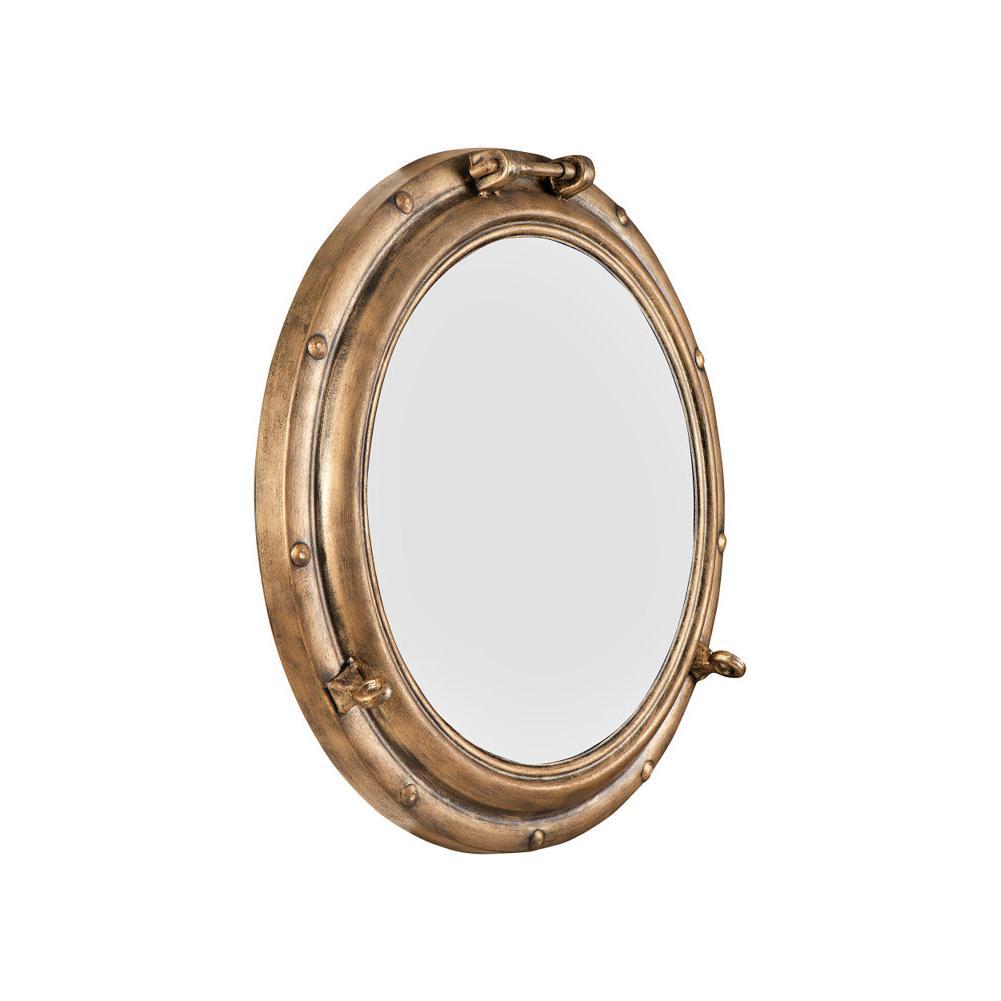 Nautical-Inspired Round Decorative Wall Mirror