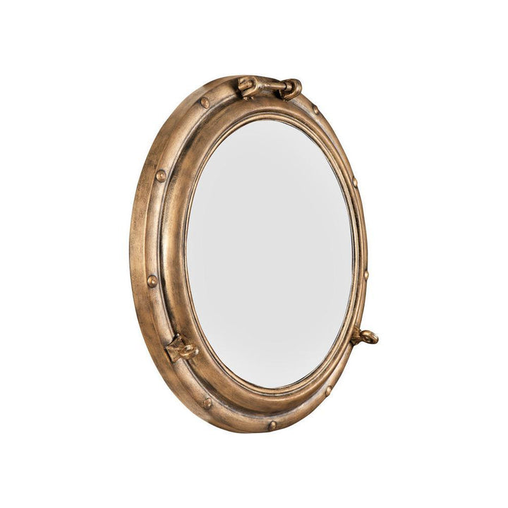Nautical-Inspired Round Decorative Wall Mirror