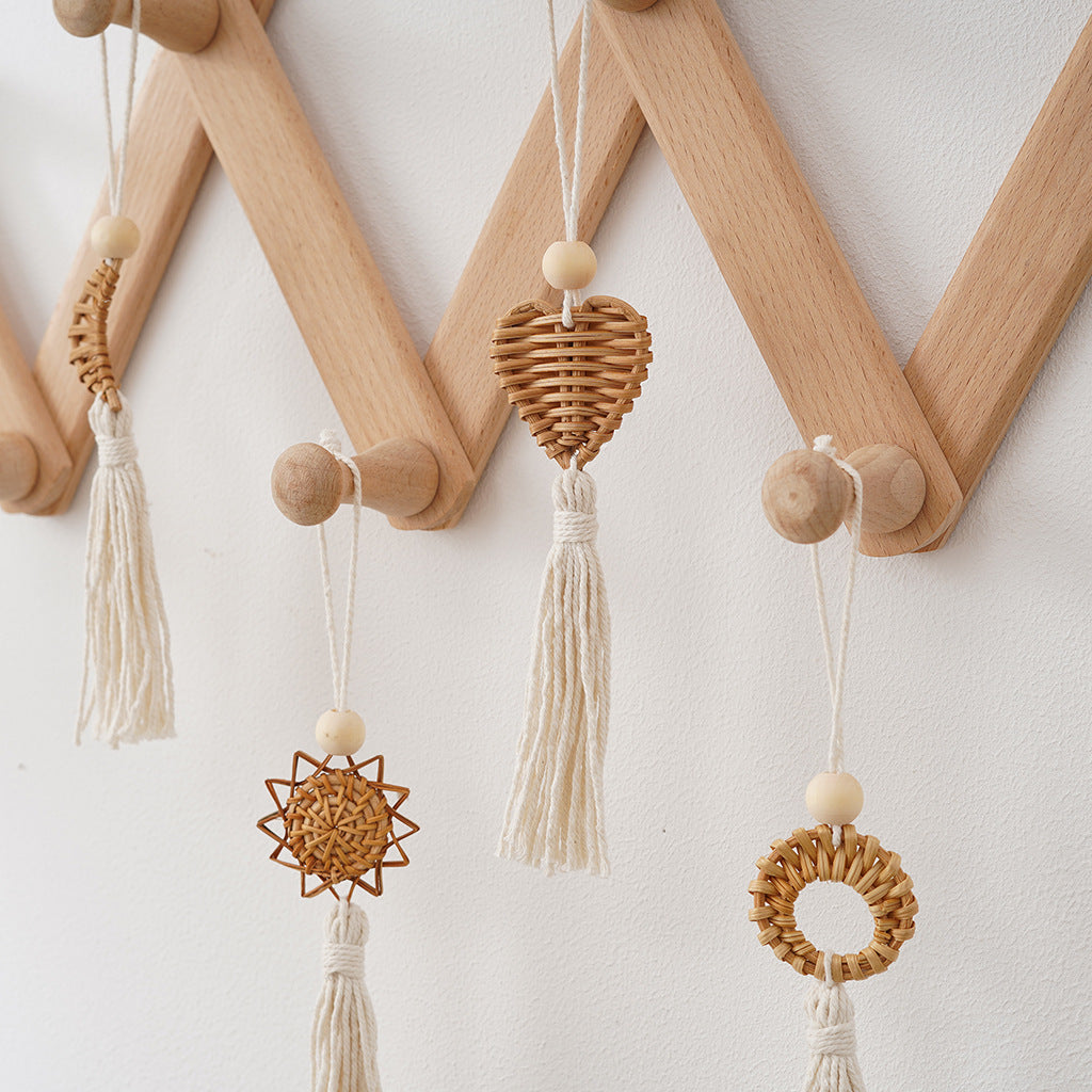 Boho Chic Woven Heart Wall Hanging