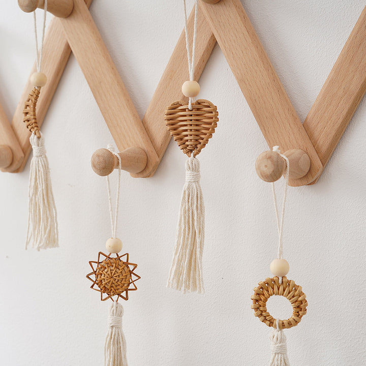 Boho Chic Woven Heart Wall Hanging