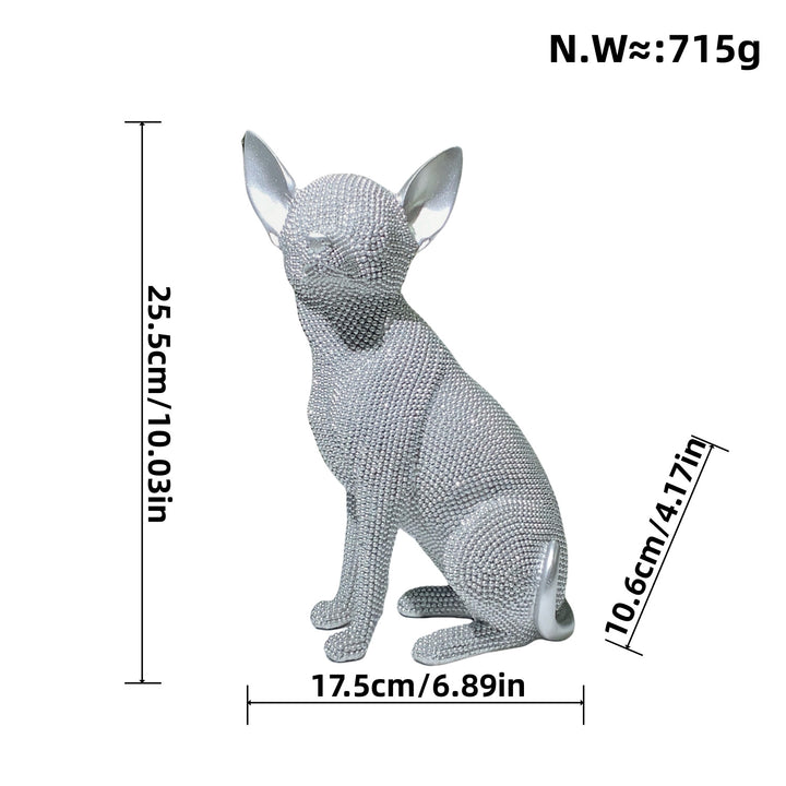 decorative French Bulldog sculpture
