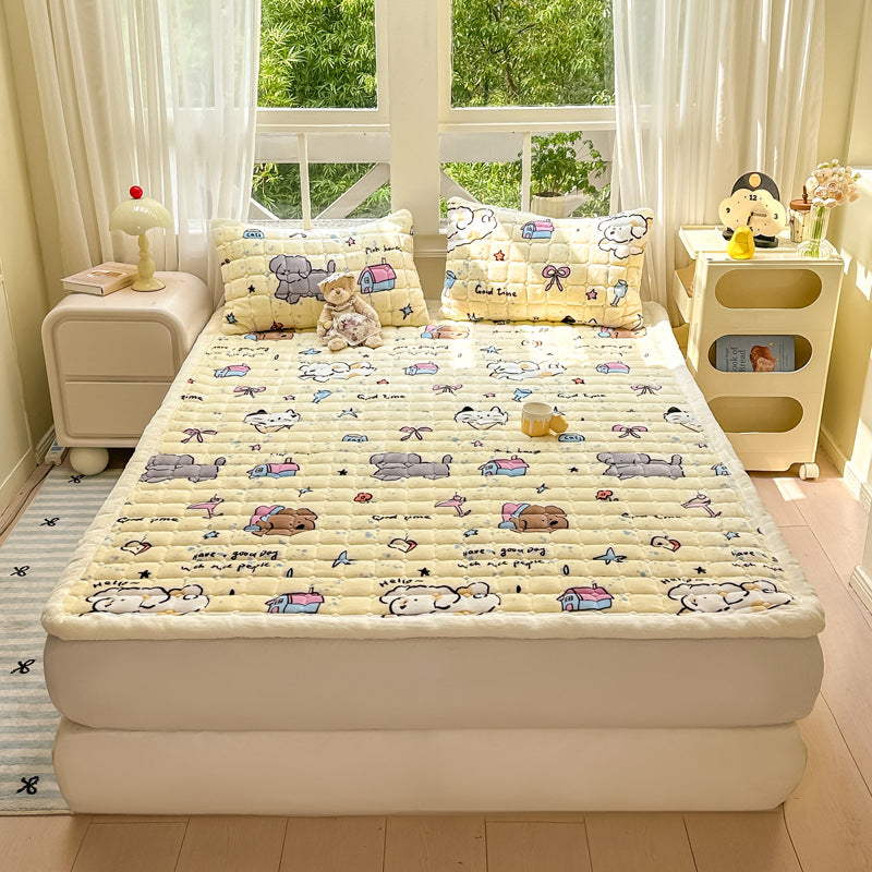 Plush Cartoon-Themed Blanket