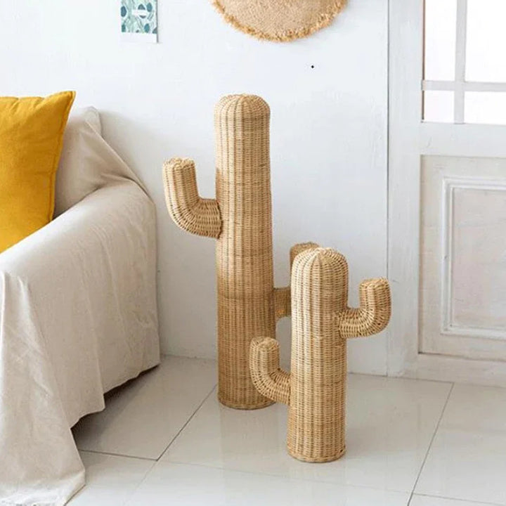 Decorative basket in the shape of a cactus