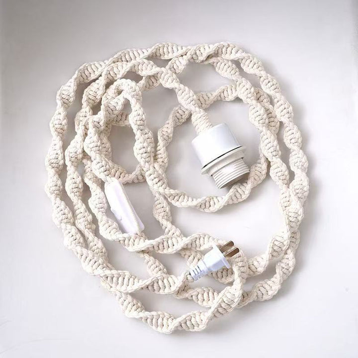 Decorative Macrame Pendant Light Cord
