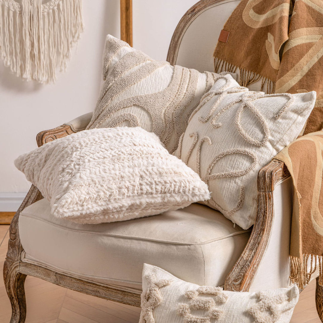 Decorative Textured Throw Pillow