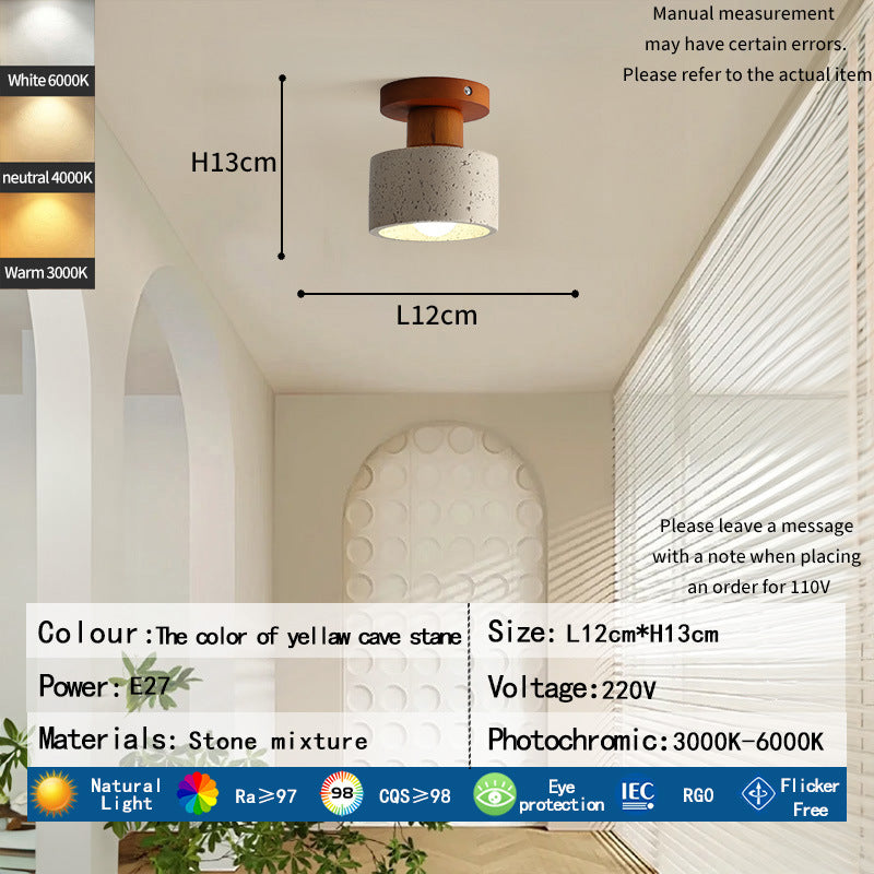 Modern Stone Glowing Ceiling Light
