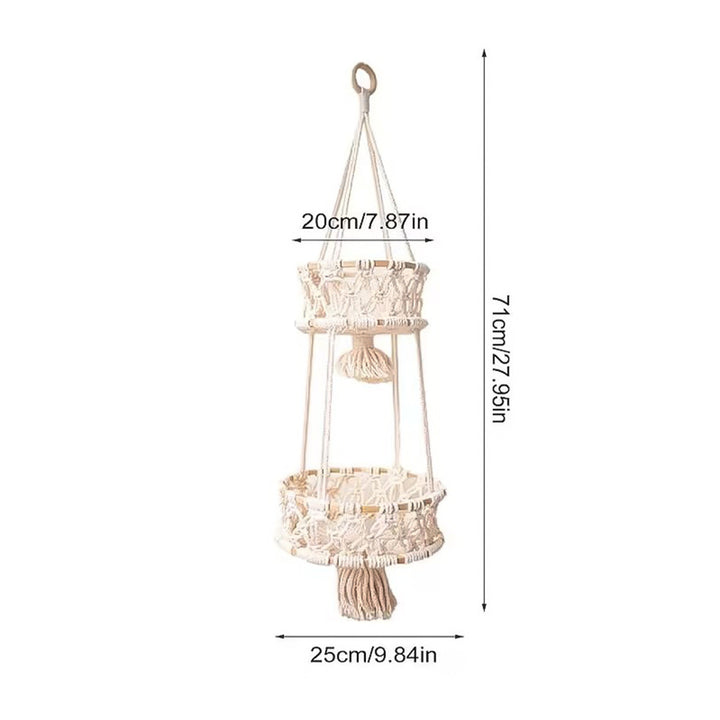 Hanging Macrame Storage Basket