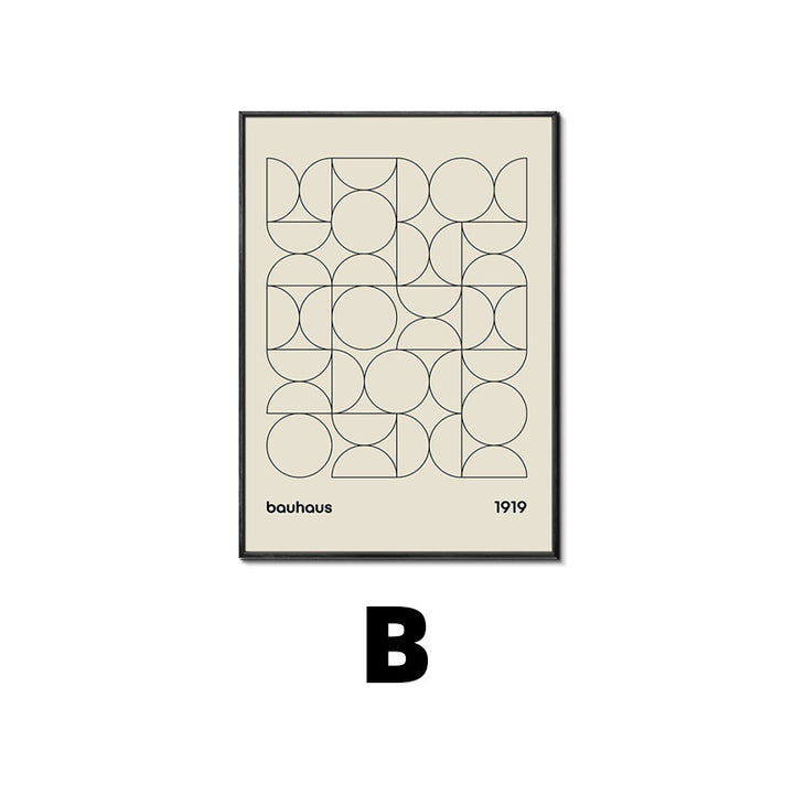 Bauhaus Geometric Wall Art Print