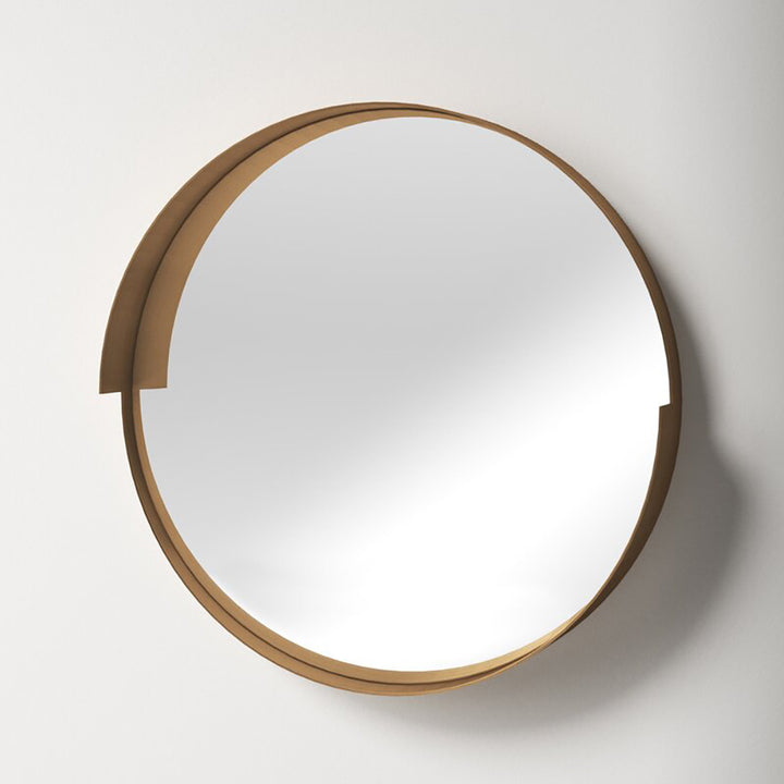 Modern Round Wall Mirror With Elegant Frame