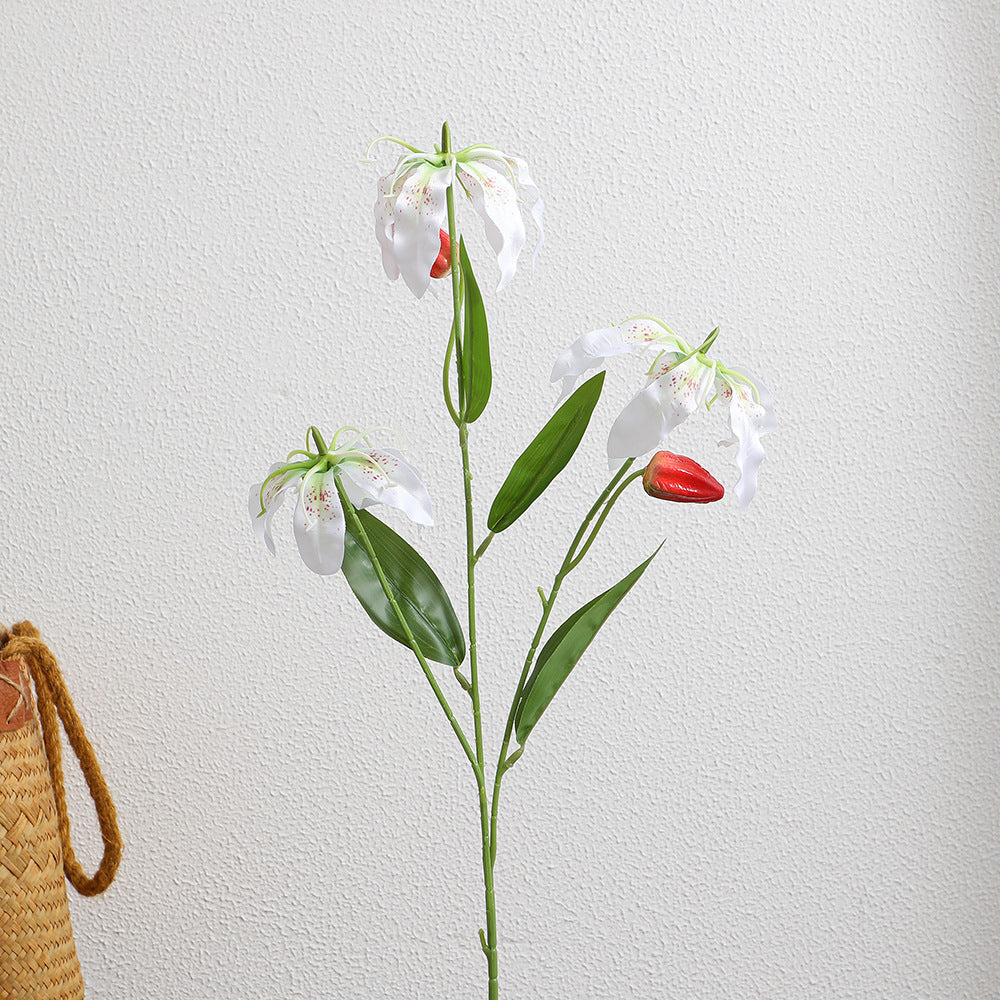 Artificial orchid bouquet with vibrant blooms and fine details