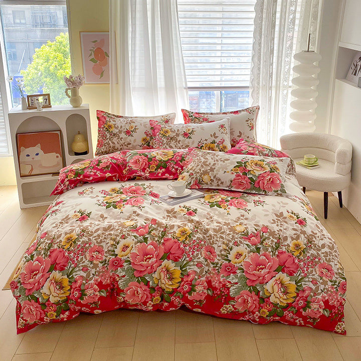 Floral Patterned Duvet Cover Set