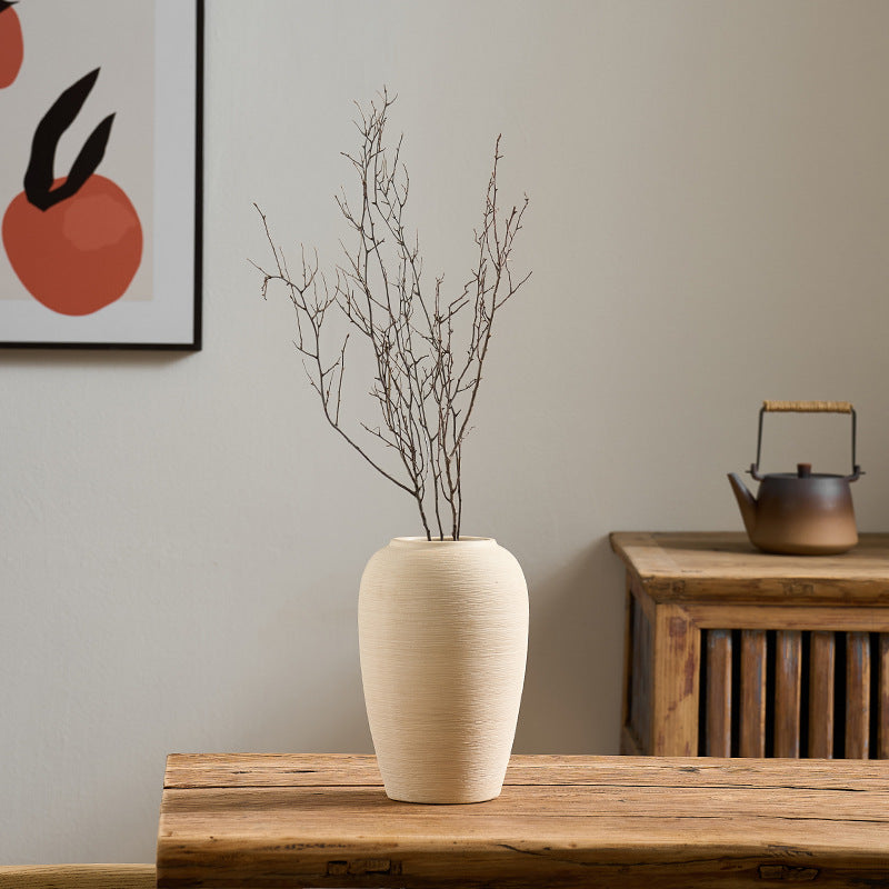 Decorative flower ceramic vase