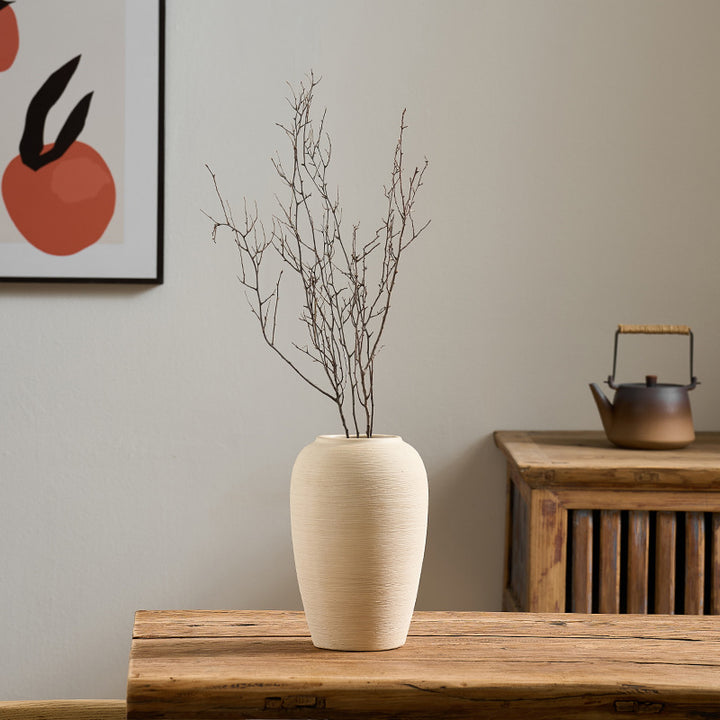 Decorative flower ceramic vase