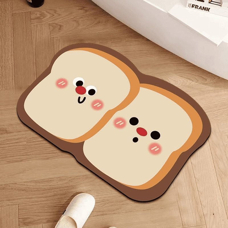 Cartoon Dog-Themed Decorative Bath Mat for Home