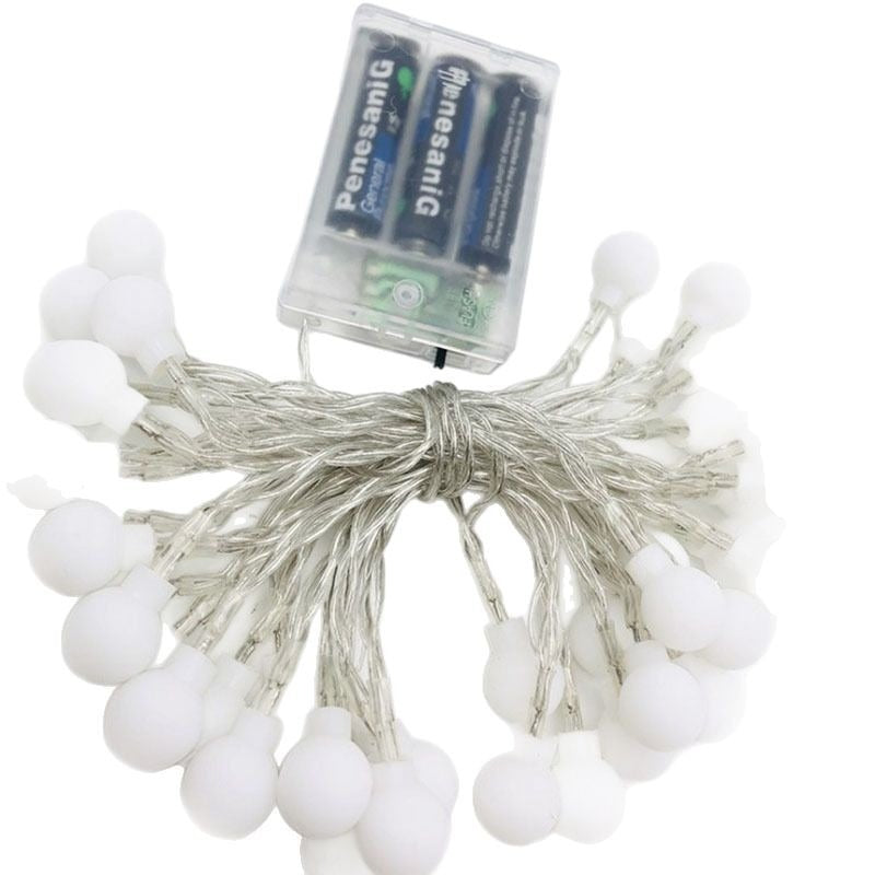Globe LED string lights for atmospheric home decor