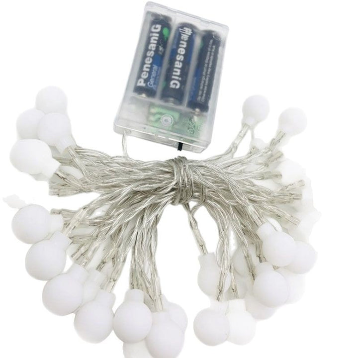 Globe LED string lights for atmospheric home decor