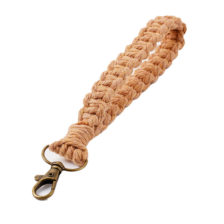 Handwoven Macrame Keychain Holder