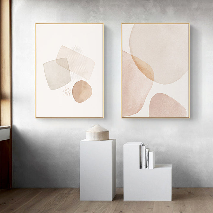 Framed Abstract Geometric Artwork
