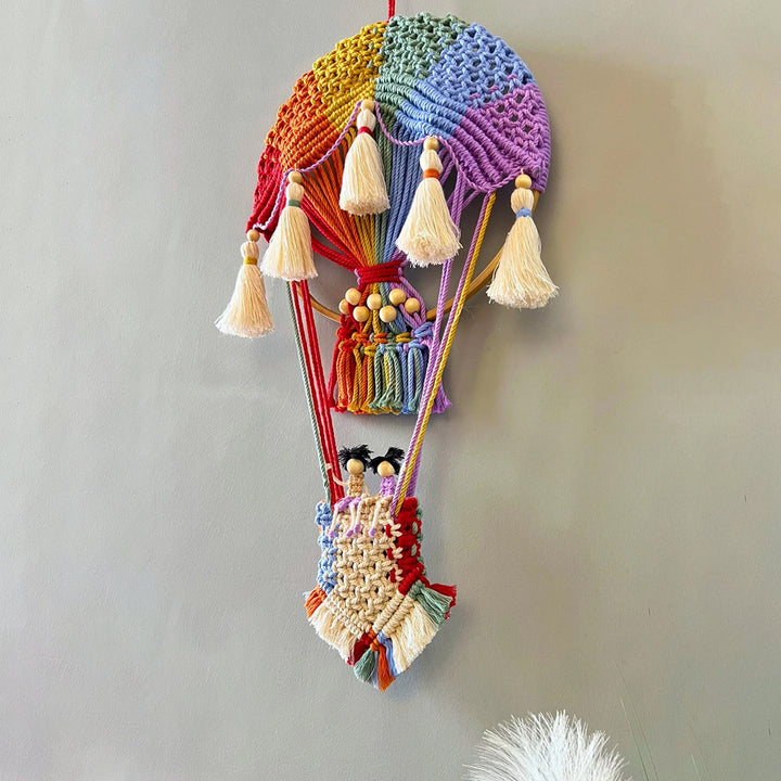 Macrame Decoration in Hot Air Balloon Design