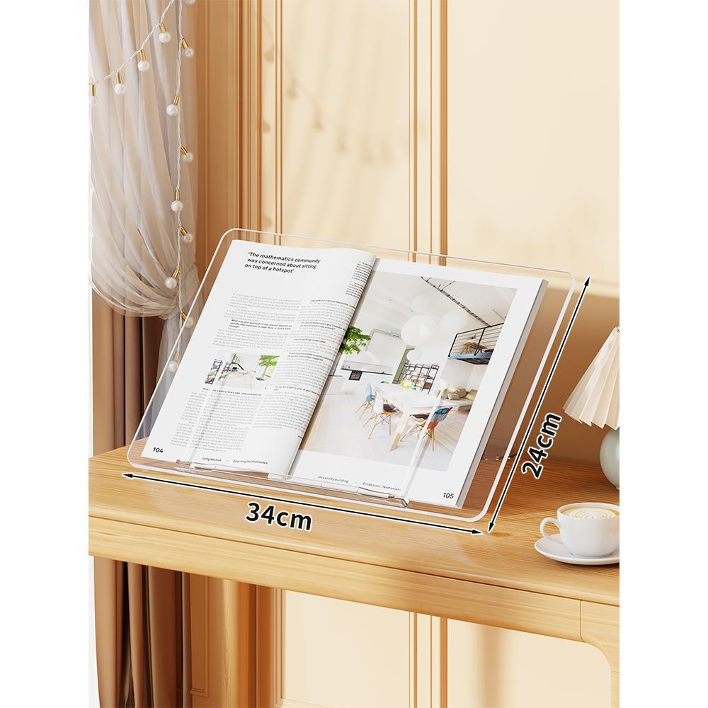 Transparent Angled Acrylic Reading Book Holder