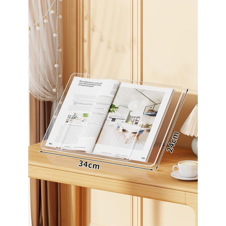 Transparent Angled Acrylic Reading Book Holder