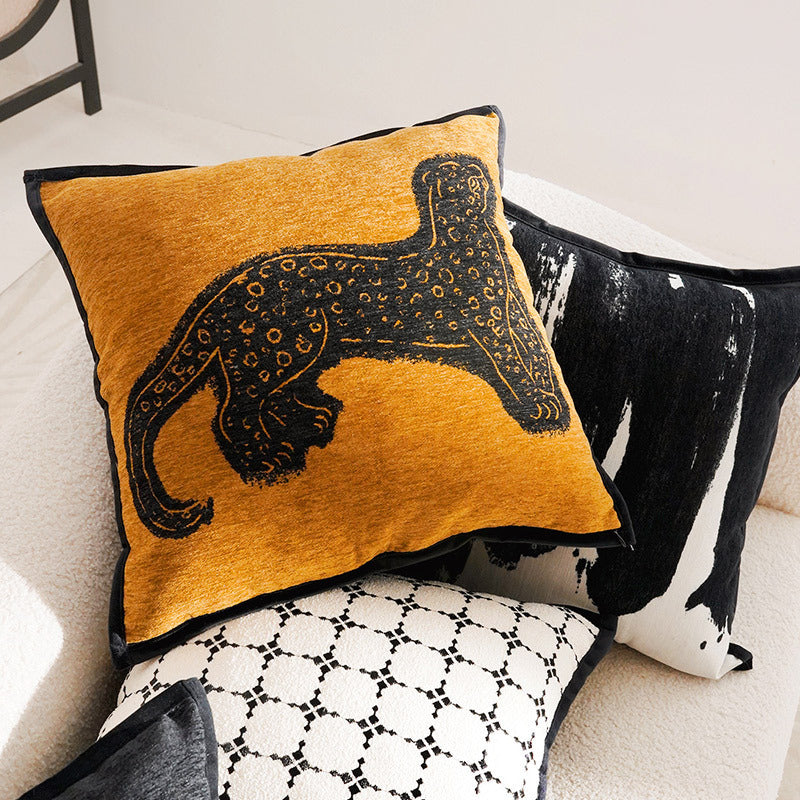 Artistic Animal Print Throw Pillow