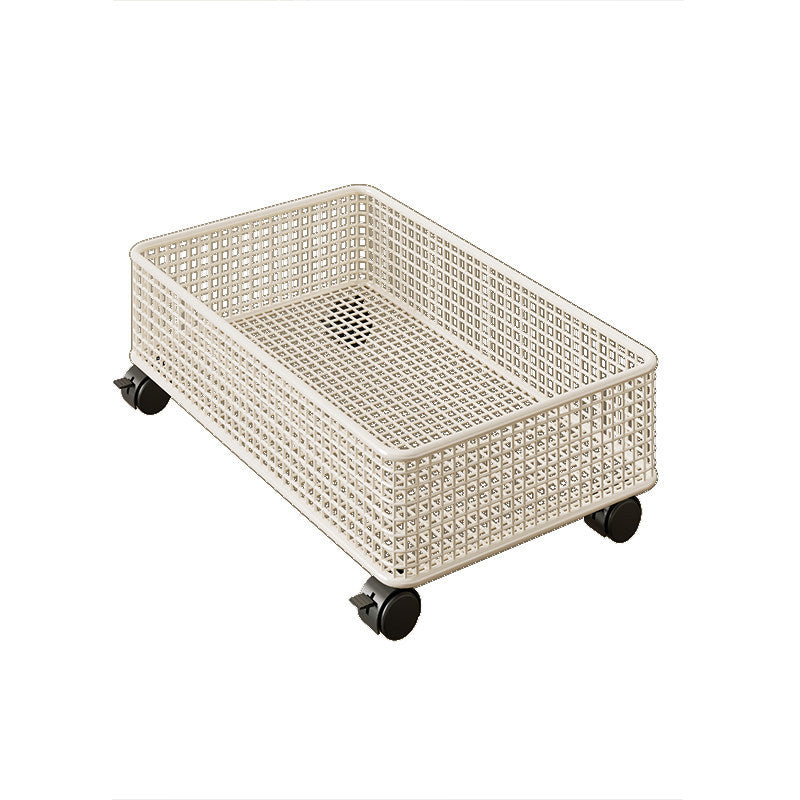 Large Metal Grid Under-Bed Storage Basket