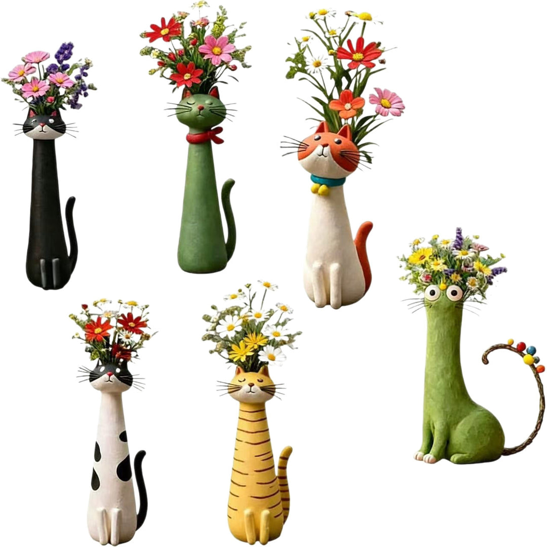 Decorative cat figurine in elegant style