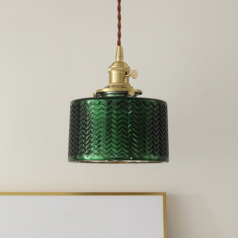 Vintage Glass Pendant Light