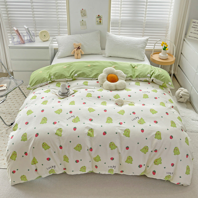 Playful Heart Pattern Duvet Cover Set