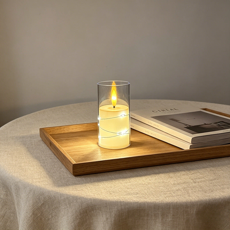 LED Scented Candle with Flame Effect