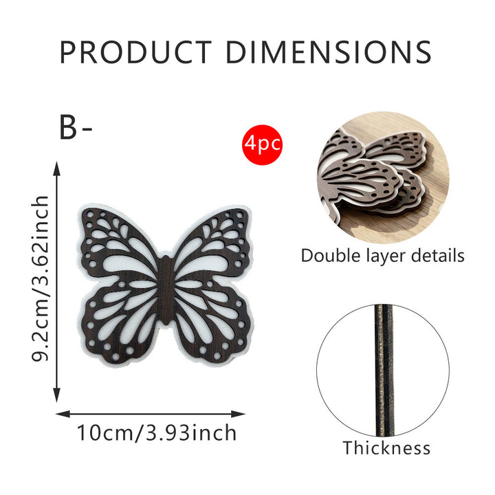 Decorative Butterfly Wooden Figure
