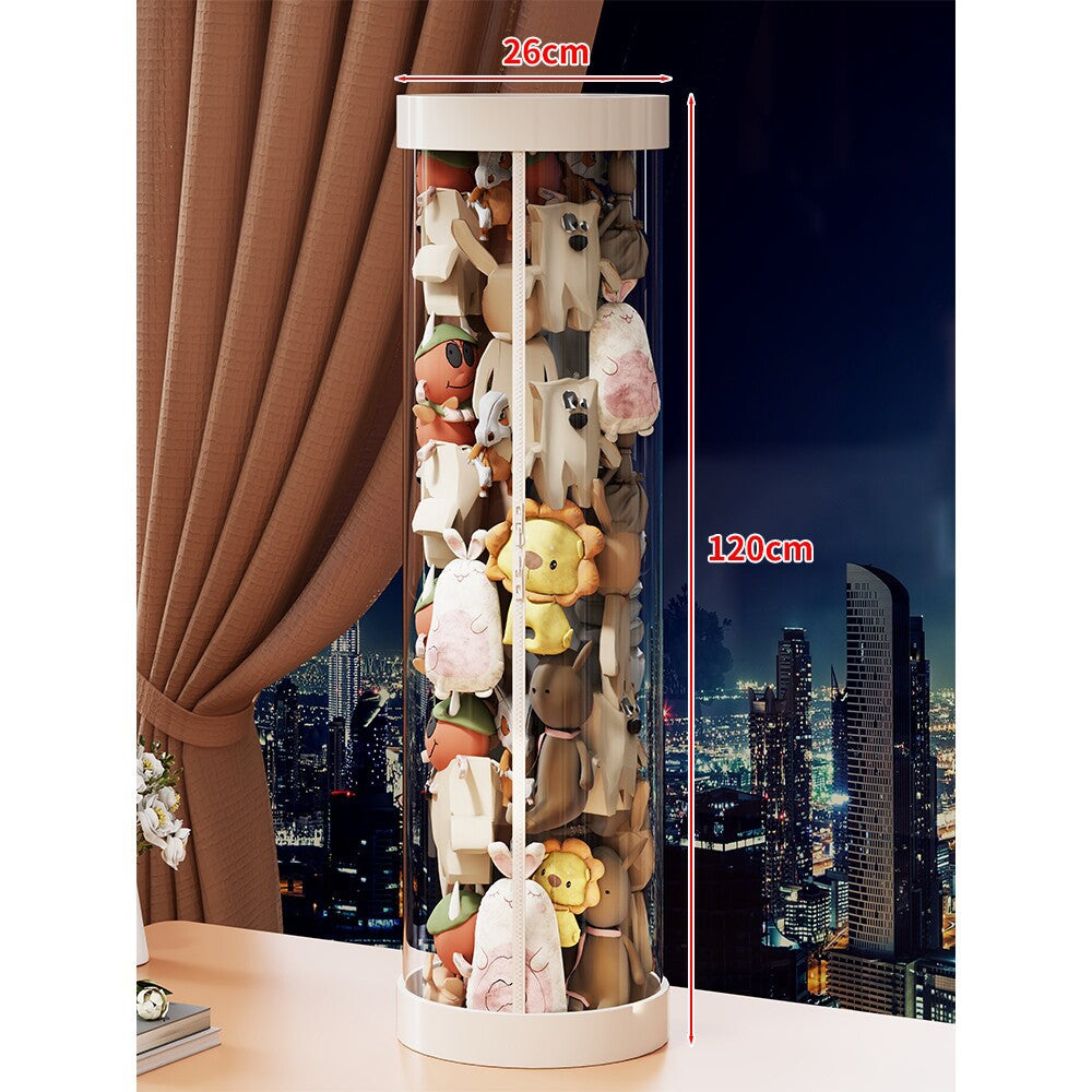 Tall Clear Acrylic Plush Toy Display Tower Organizer